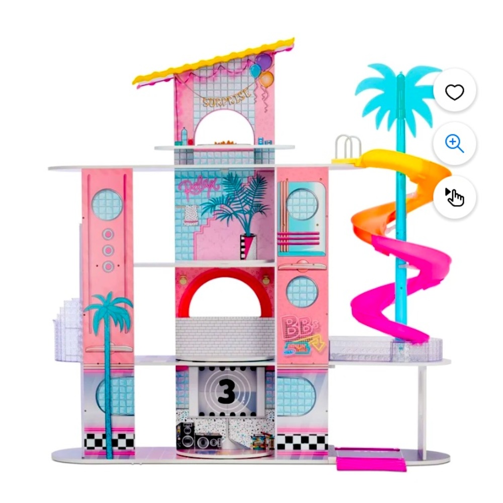 LOL SURPRISE OMG HOUSE OF SURPRISES NEW REAL WOOD DOLLHOUSE (ALREADY ASSEMBLED)